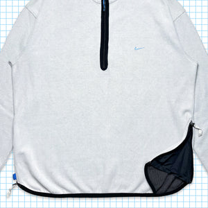 Vintage Nike Ribbed Technical Quarter Zip - Extra Large / Extra Extra Large