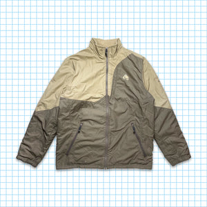 Nike ACG Oatmeal Deep Pile Fleece/Nylon Reversible Jacket 03' - Large / Extra Large