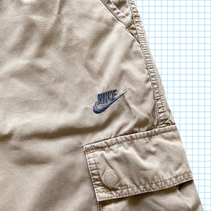 Vintage Nike Beige Cargo Shorts - 32/34" Waist
