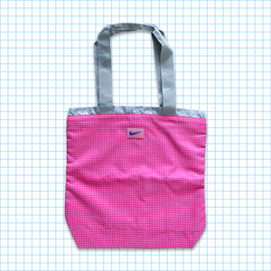 Vintage Nike Pink Grid Tote & Side Bag Set