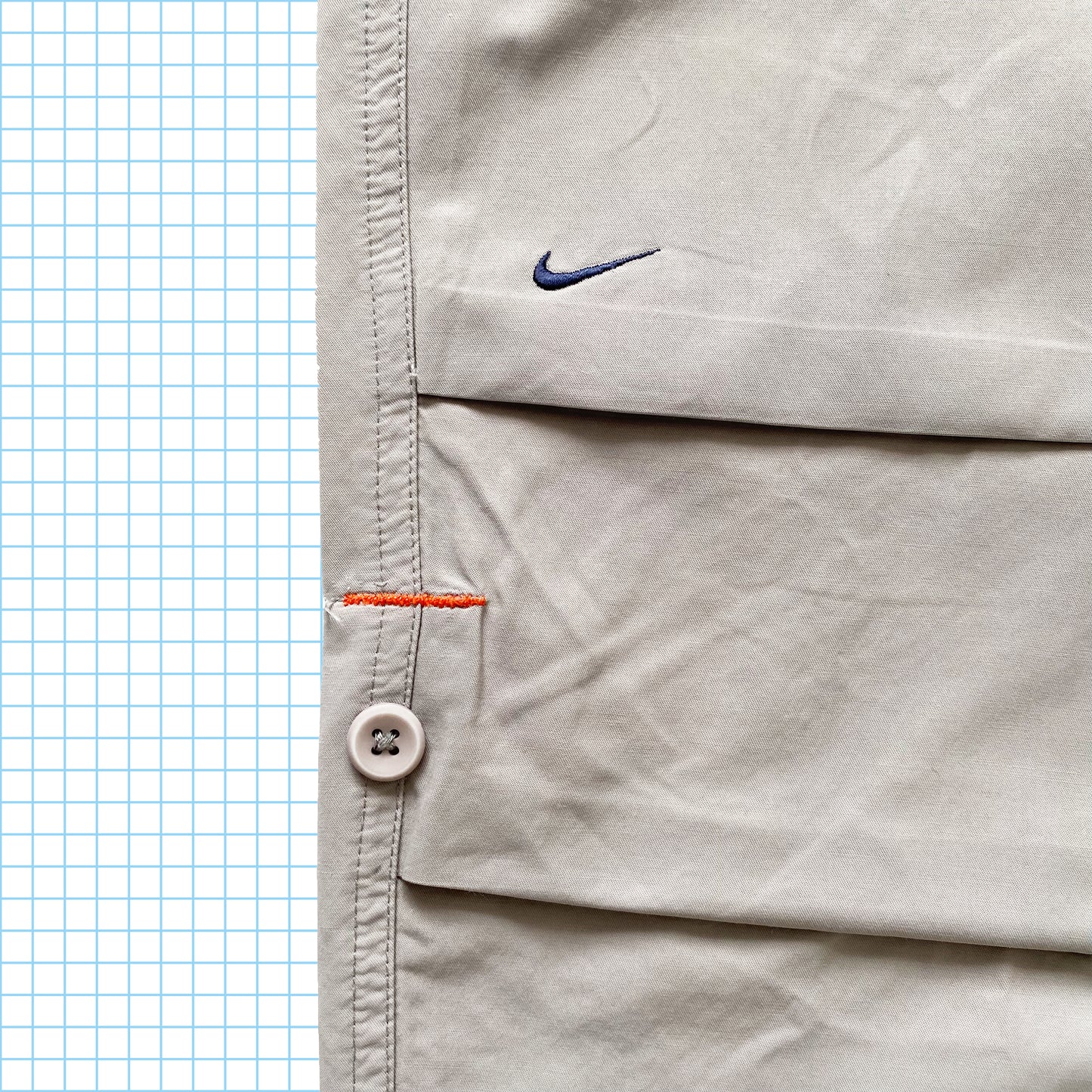 vintage Nike Mini Swoosh Double Knee Pantalon tactique - Petit / Moyen