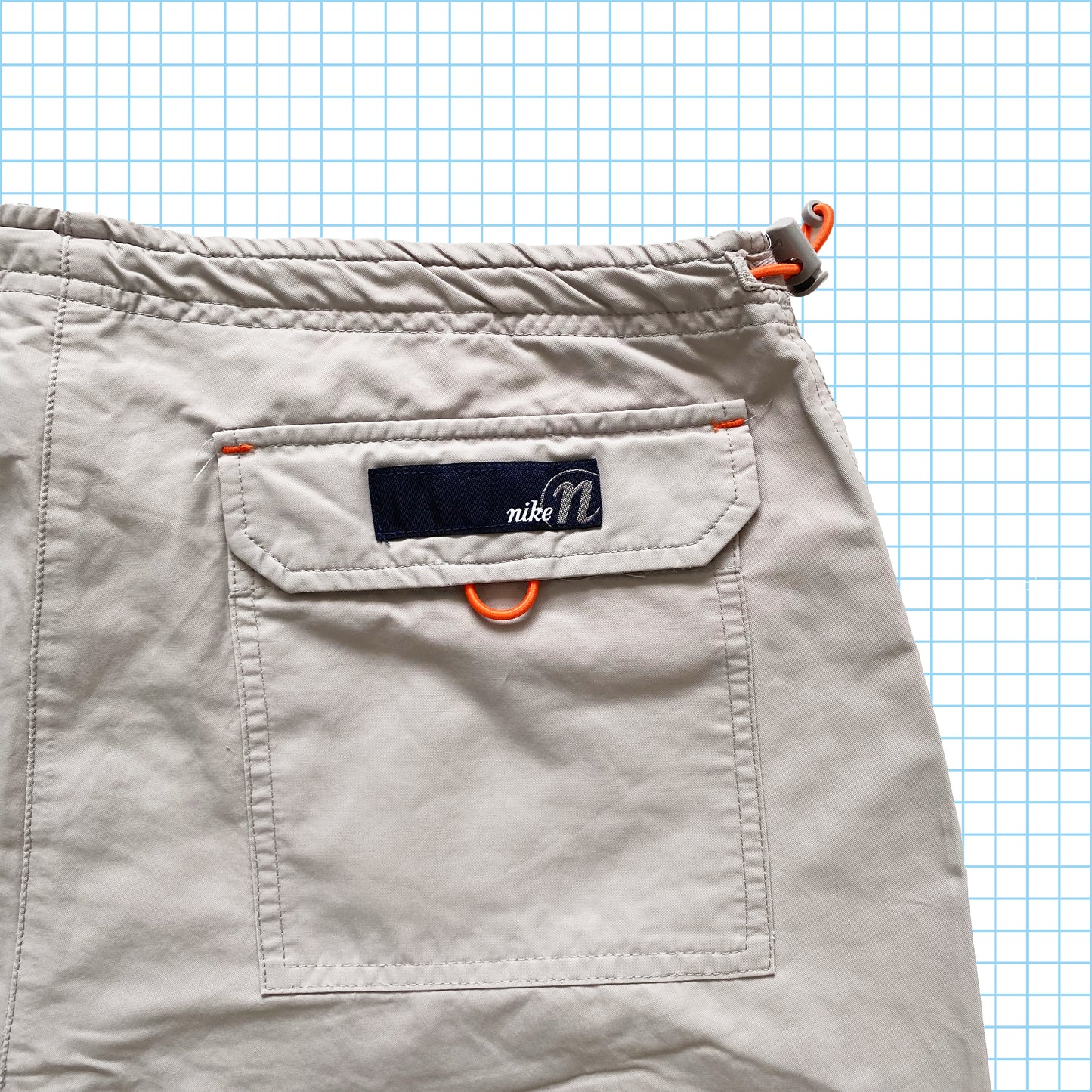 vintage Nike Mini Swoosh Double Knee Pantalon tactique - Petit / Moyen