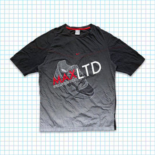Vintage Nike LTD Centre Swoosh All Over Graphic Tee - Large