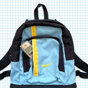 Vintage Nike Mini Baby Blue/Bright Yellow Back Pack
