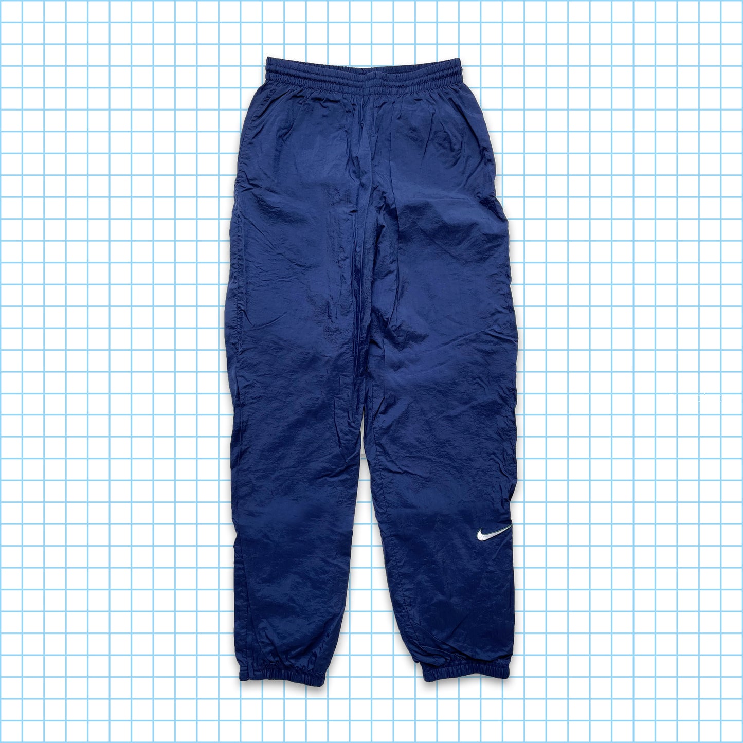 Vintage Nike Swoosh Navy Shell Pant - Medium
