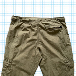 Vintage Nike Olive Green Tonal Rip Stop Cargo Pants - 32" / 34" Waist