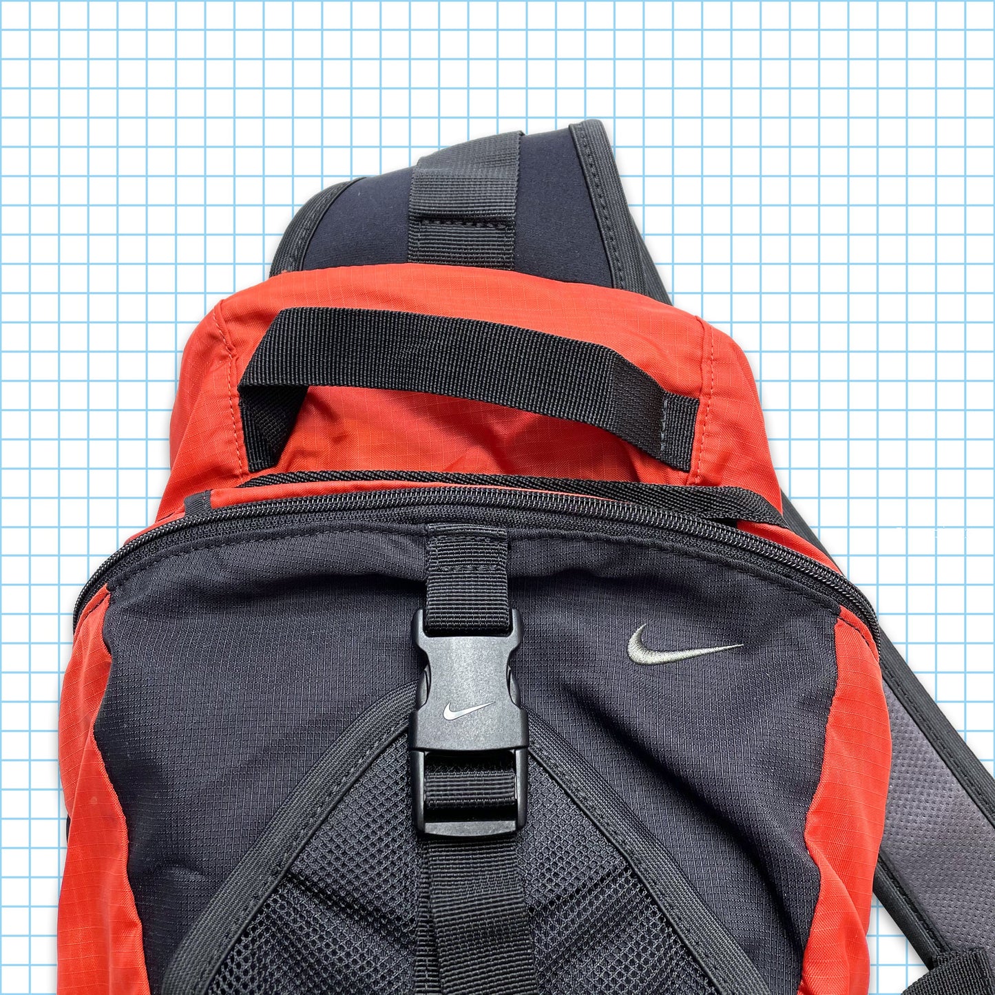 Vintage Nike Orange Black Sling Bag