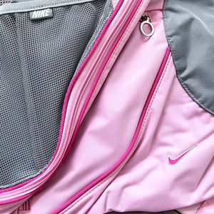 Vintage Nike Baby Pink/Grey Shoulder Bag