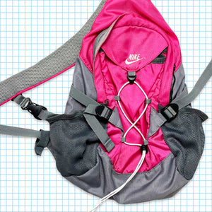 Vintage Nike Pink Technical Tri-Harness Cross Body Bag
