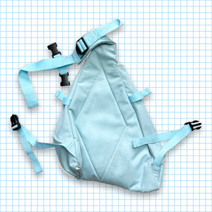 Vintage Quiksilver Baby Blue Tri-Harness Cross Body Bag