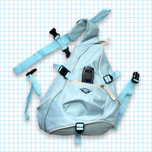 Carica l&#39;immagine nel visualizzatore di Gallery, Vintage Quiksilver Baby Blue Tri-Harness Cross Body Bag