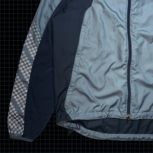 Vintage Nike 3M Reflective Checkered Track Jacket - Medium