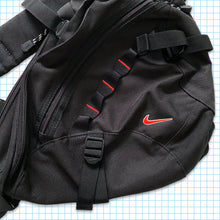 Load image into Gallery viewer, Vintage Nike Technical Black/Red Tri-Harness Cross Body Bag
