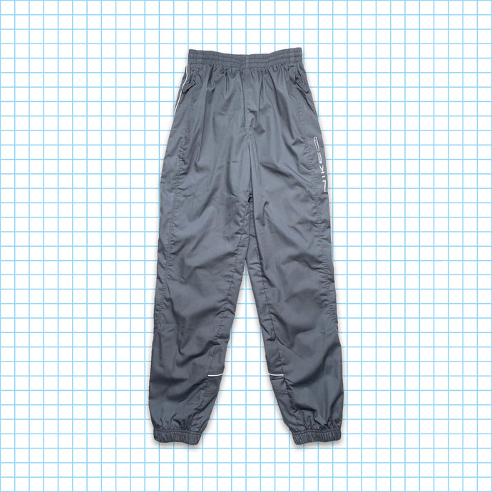 vintage Nike Grey Piped Technical Track Pant - Taille 28 » / 30 »