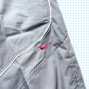 vintage Nike Grey Piped Technical Track Pant - Taille 28 » / 30 »