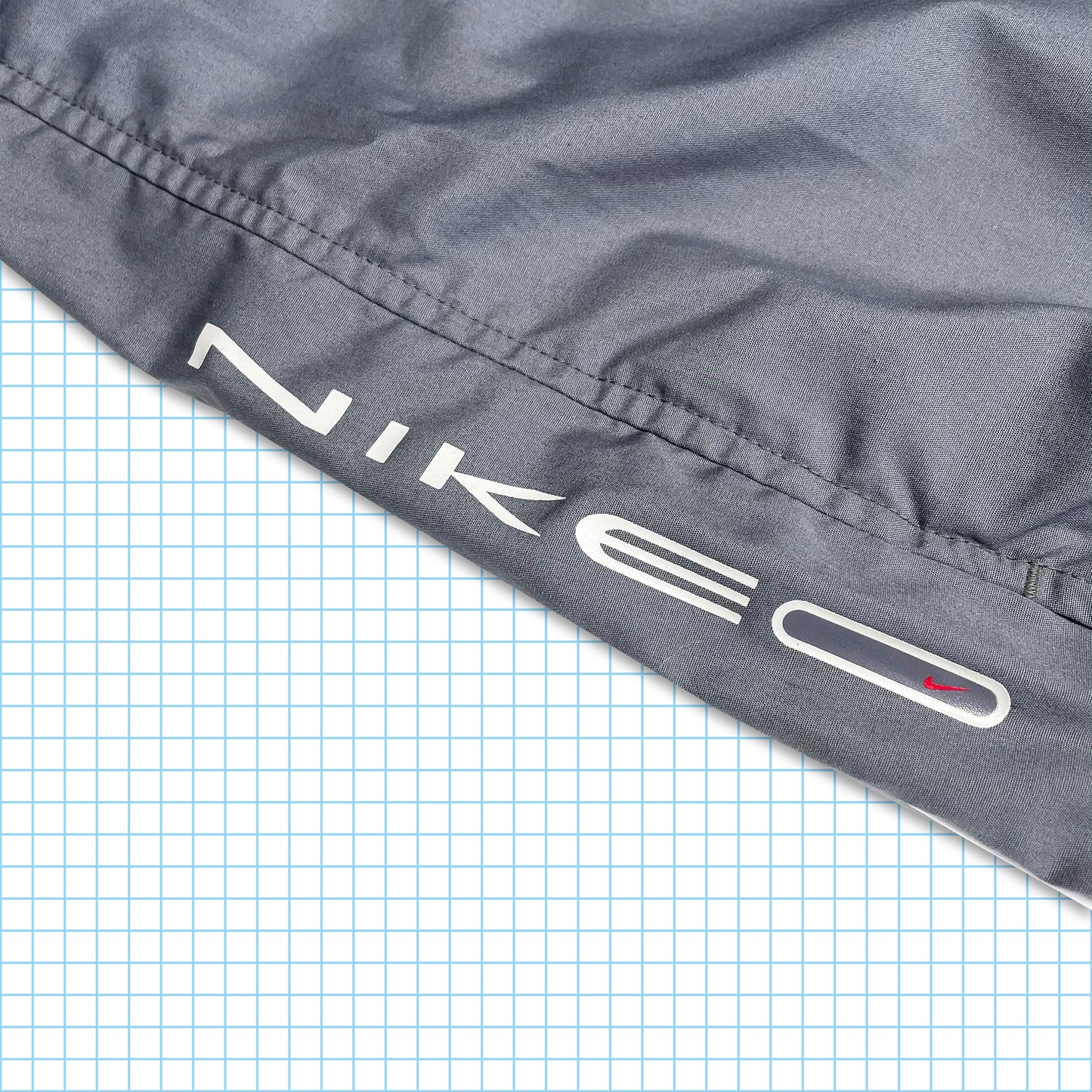 Vintage Nike Grey Piped Technical Track Pant - 28" / 30" Waist