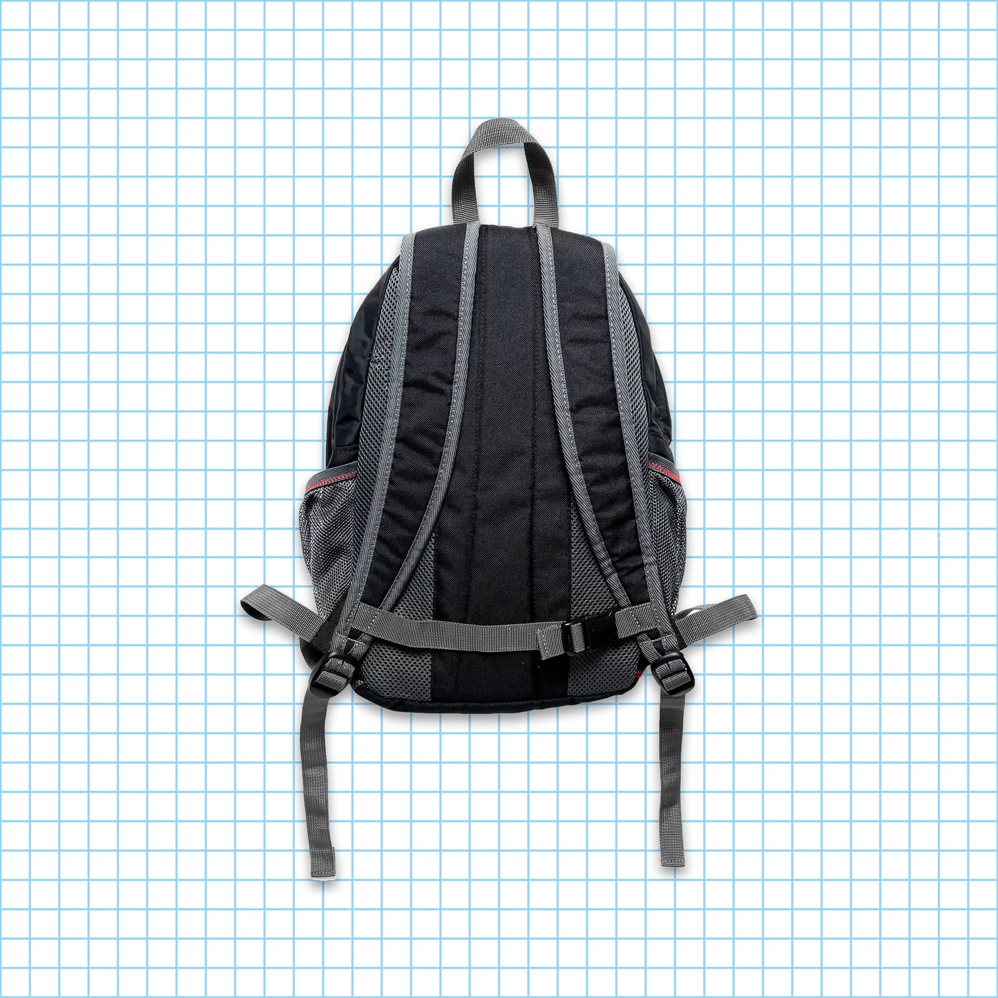 Vintage Nike Red/Grey/Black Technical Small Back Pack