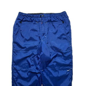 Early 2000's Nike Royal Blue Ripstop Fleece Lined Pant - Medium