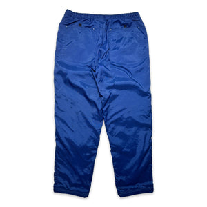 Pantalon doublé en polaire Nike Royal Blue Ripstop du début des années 2000 - Moyen