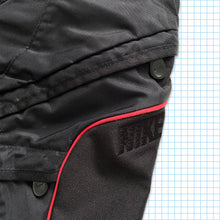 Carica l&#39;immagine nel visualizzatore di Gallery, Vintage Nike Technical Black/Red Swoosh Tri-Harness Cross Body Bag