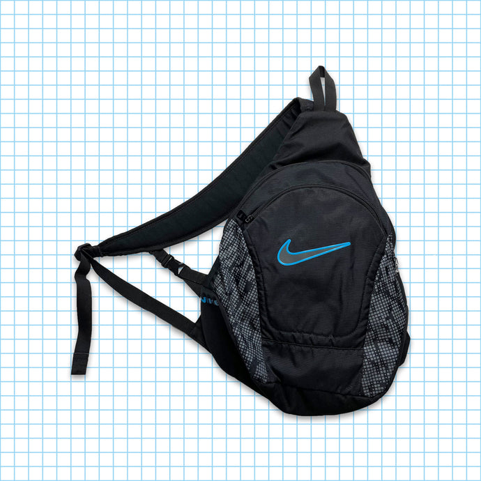 sac tri-harnais technique Nike vintage noir/bleu