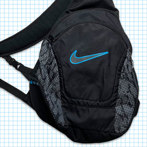 sac tri-harnais technique Nike vintage noir/bleu
