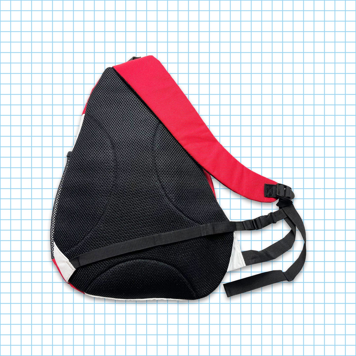 Vintage Nike Technical Black/Blue Tri-Harness Bag