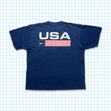 Carica l&#39;immagine nel visualizzatore di Gallery, Vintage Nike USA Navy Tee - Extra Large