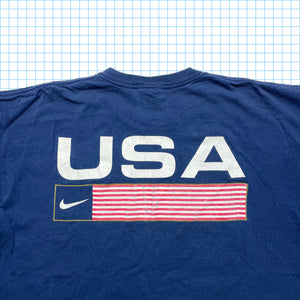 Vintage Nike USA Navy Tee - Extra Large