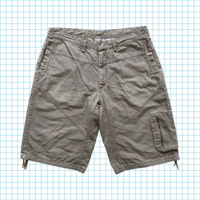 Vintage Nike Vertical Zip Pocket Cargo Shorts - 34/36