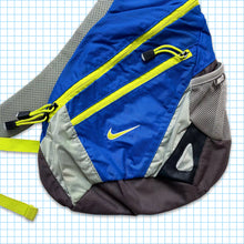 Load image into Gallery viewer, Vintage Nike Volt/Royal Blue One Strap Shoulder Bag