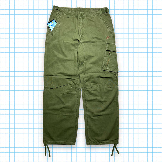Vintage Nike Washed Khaki Cargo Pant - Multiple Sizes