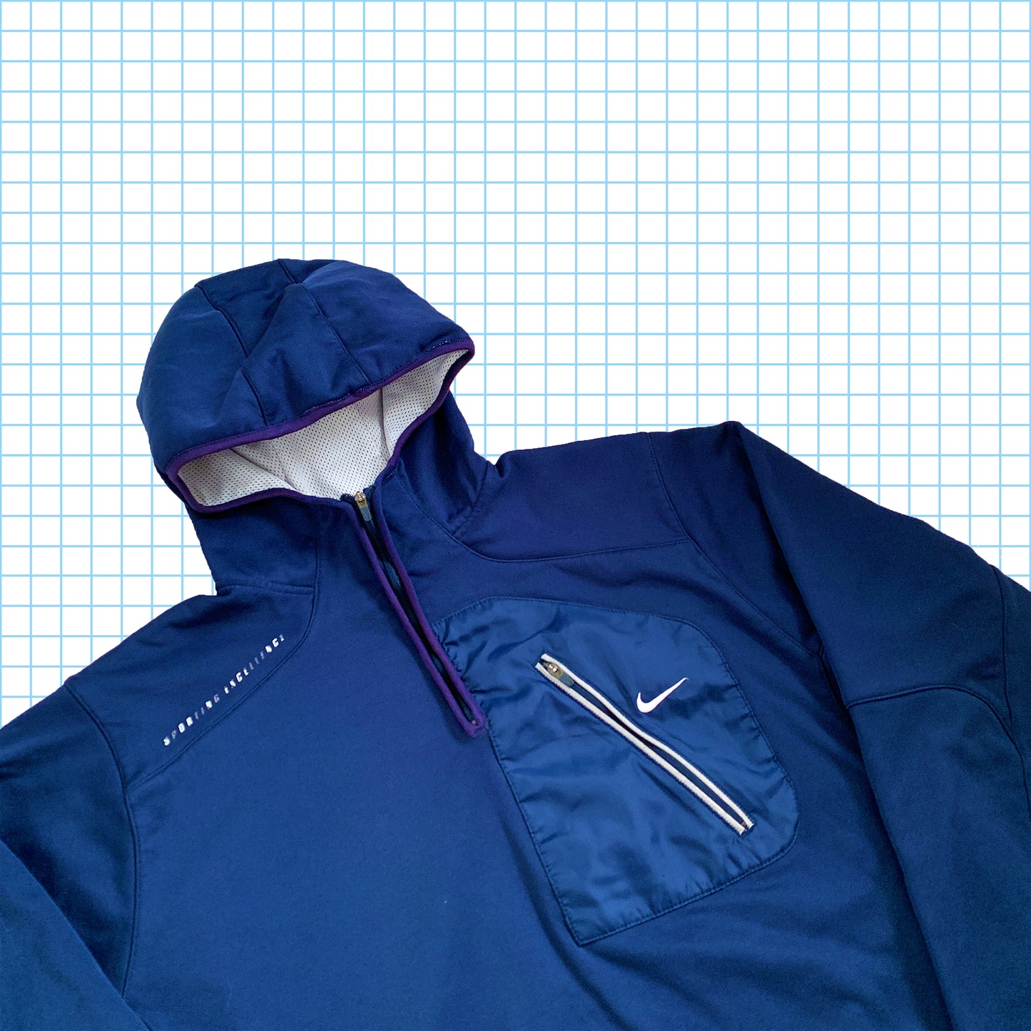 Sweat à capuche Nike Quarter Zip vintage