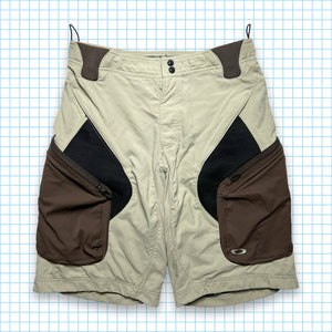 Oakley Beige/Brown Multi Pocket Technical Shorts - 34-36" Waist
