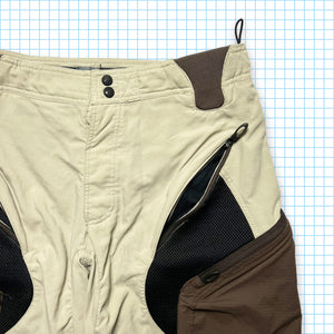 Oakley Beige/Brown Multi Pocket Technical Shorts - 34-36" Waist