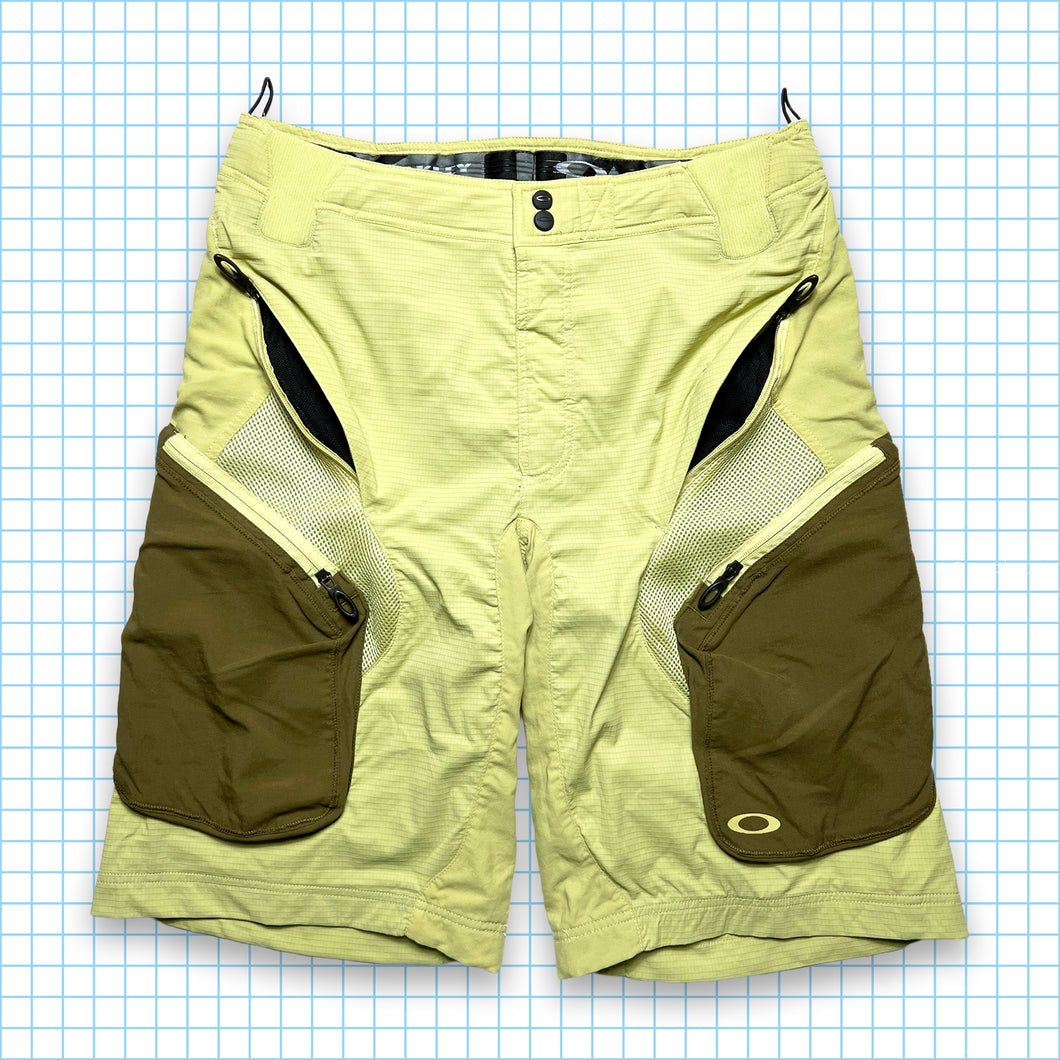 Oakley Light Yellow Multi Pocket Technical Shorts - 34-36