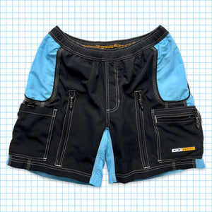 Oakley Black/Sky Blue Ventilated Technical Shorts - 32/34" Waist