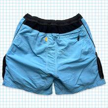 Load image into Gallery viewer, Oakley Black/Sky Blue Ventilated Technical Shorts - 32/34&quot; Waist