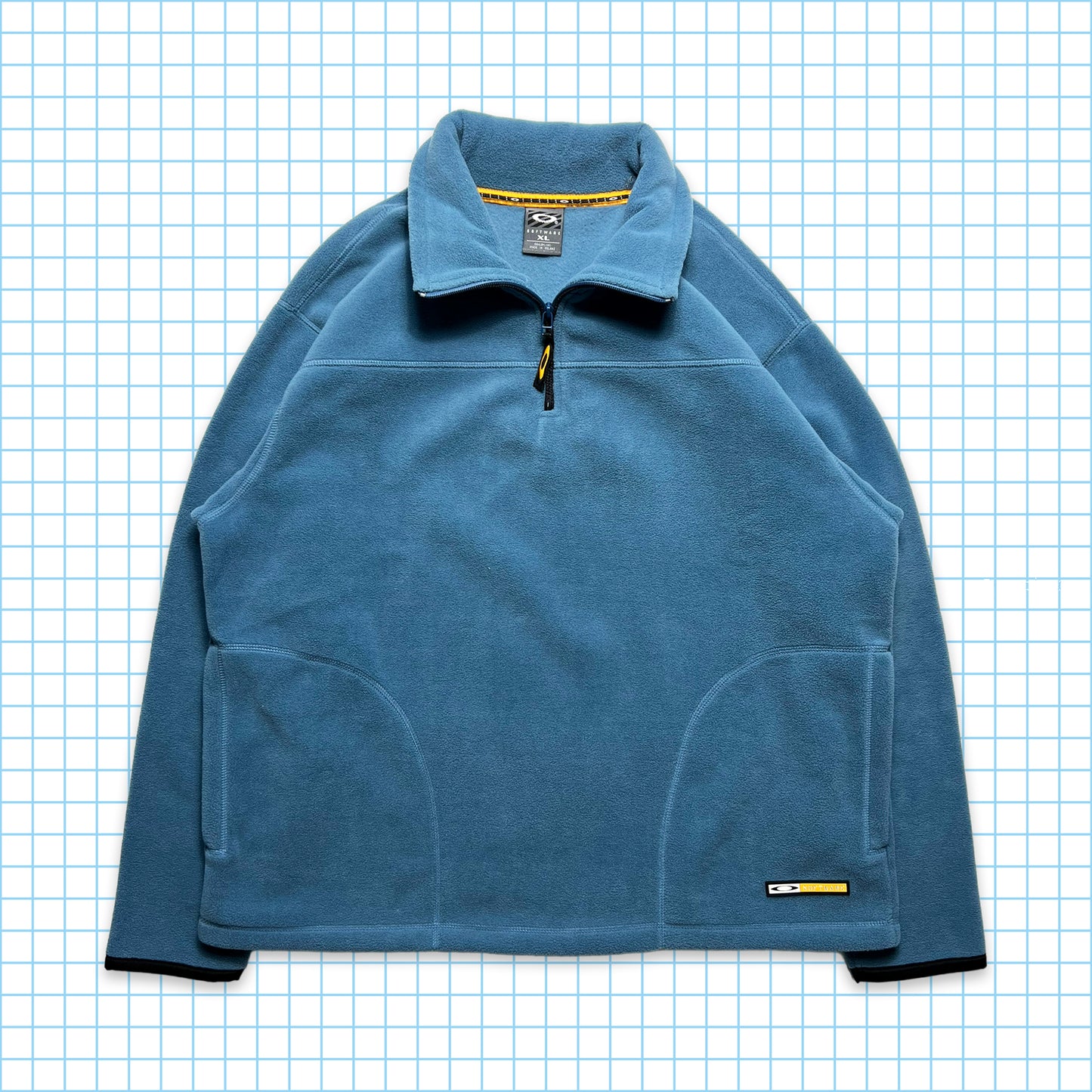 Oakley Powder Blue Quarter Zip Fleece - Extra Large / Extra Extra Large