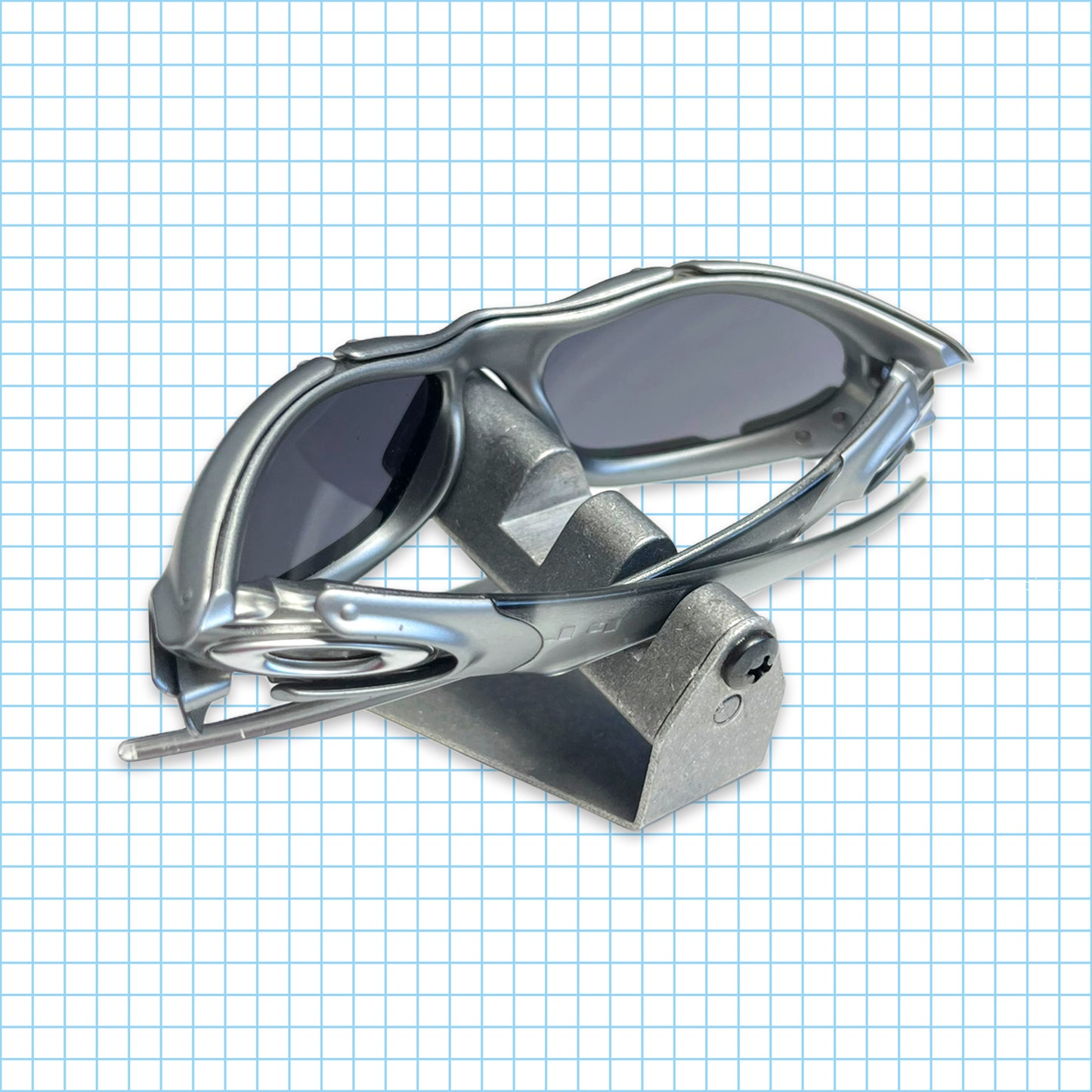 Lunettes de soleil Oakley 03' Plate Argent Foncé / Noir Iridium