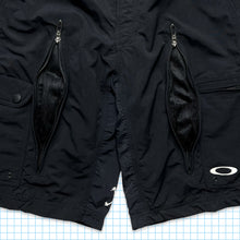 Load image into Gallery viewer, Oakley Jet Black Ventilated Technical Shorts - 32/34&quot; Waist