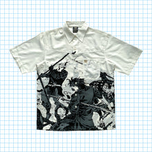 Carica l&#39;immagine nel visualizzatore di Gallery, Vintage 90&#39;s Pelle Pelle &#39;Battle&#39; Shirt