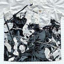 Carica l&#39;immagine nel visualizzatore di Gallery, Vintage 90&#39;s Pelle Pelle &#39;Battle&#39; Shirt