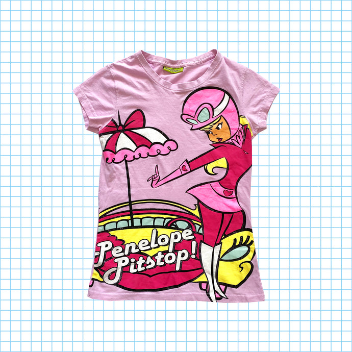 T-shirt vintage officiel Wacky Races 'Penelope Pitstop' pour femme