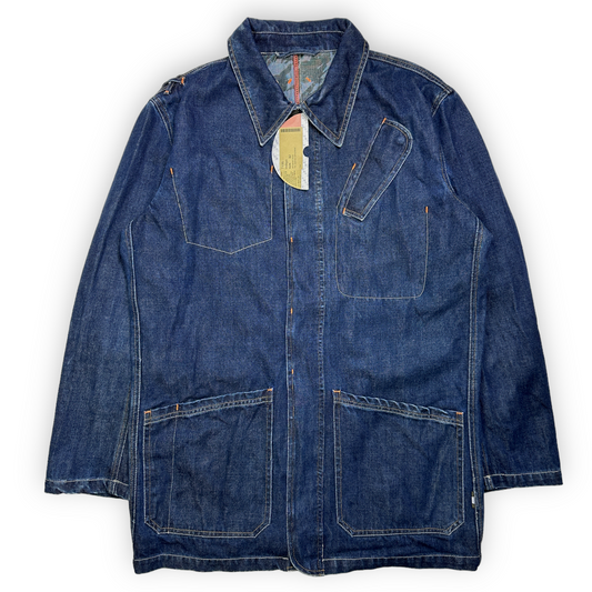 Veste de corvée en denim Redline japonaise Maharishi 140z du début des années 00 - Grande