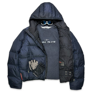 Prada Luna Rossa Midnight Navy Nylon Puffer Jacket - Medium / Large
