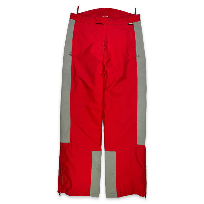 Prada Sport Luna Rossa Bright Red Gore-Tex Skii Pant - Medium