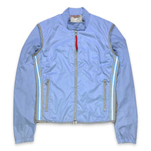Load image into Gallery viewer, SS00&#39; Prada Sport Baby Blue Semi-Transparent Back Transformable Jacket - Womens 4-6