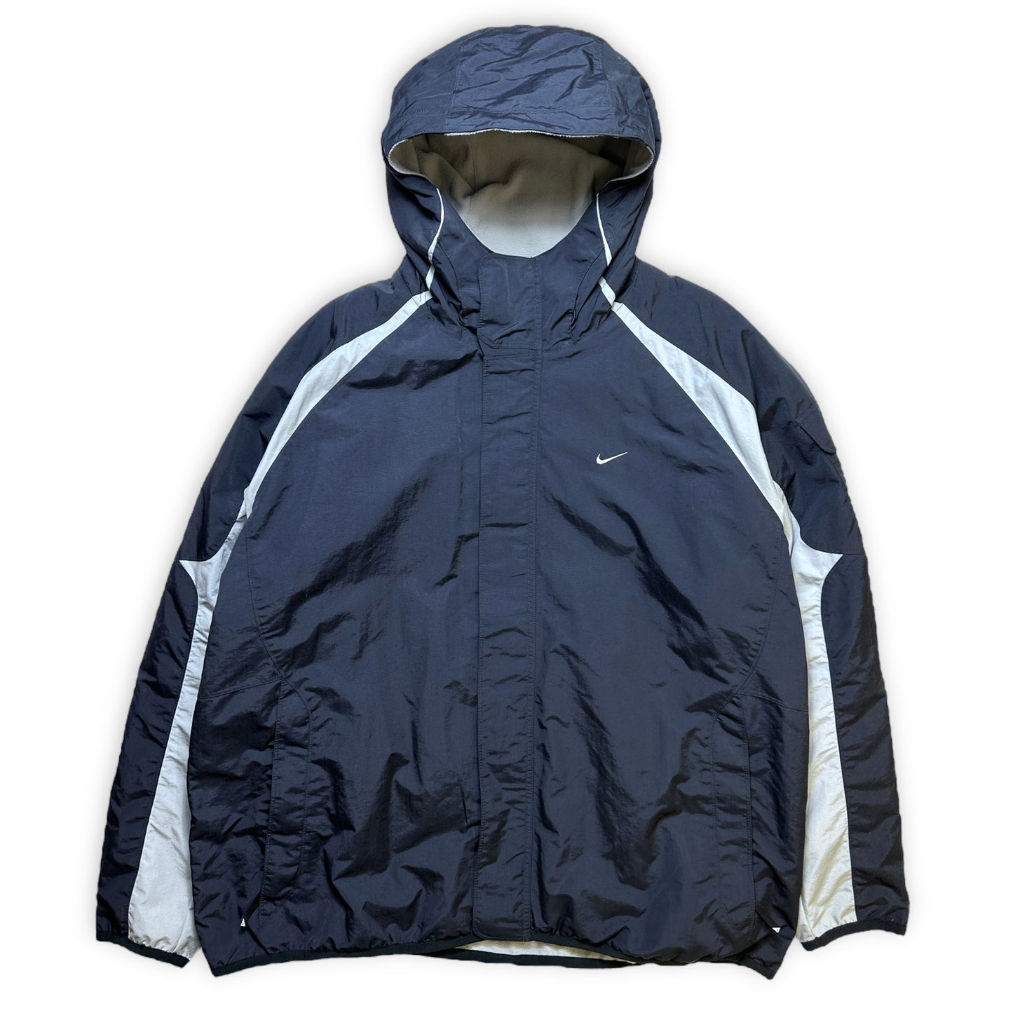 Veste Nike réversible en nylon/polaire du début des années 2000 - Extra Extra Large
