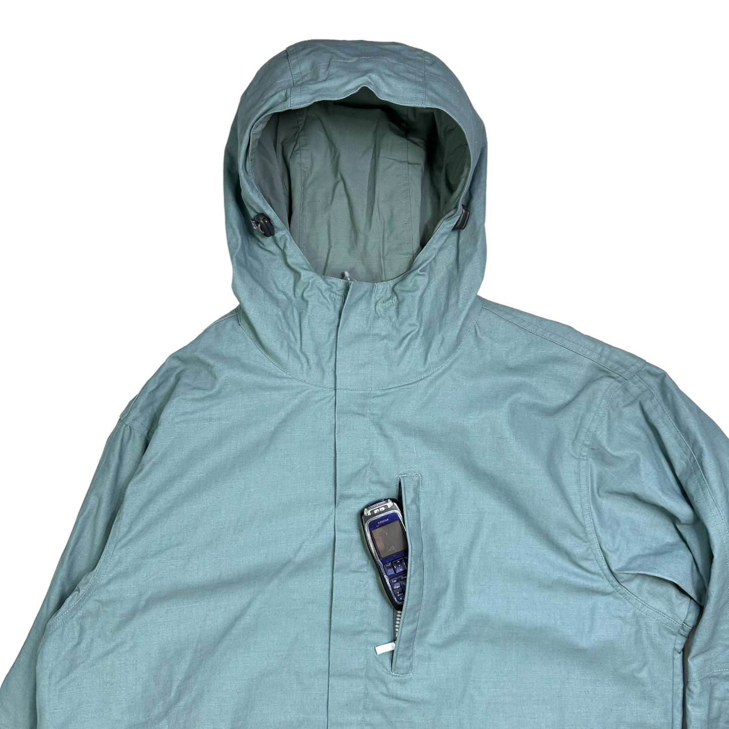 Early 2000's Maharishi Waxed Cotton 3M Reflective Elbow Pad Sno Parka Jacket - Extra Large